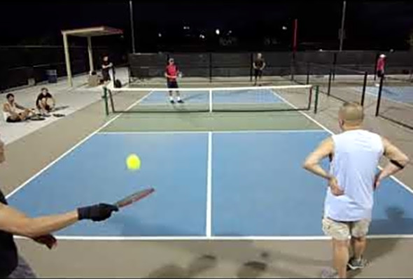 Men&#039;s doubles Pickleball, Sunset park, Intermediate men&#039;s doubles