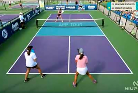 REMYNSE/ESQUIVEL VS BRIGHT/JOHNSON Punta Gorda Open FEB 2022 Professional Pickleball Women&#039;s Doubles