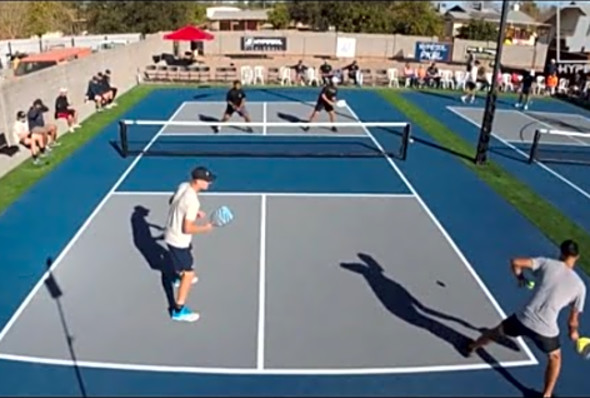 Mens Doubles Pickleball - Highlights from Jan 16th Pro-Invitational in Arizona