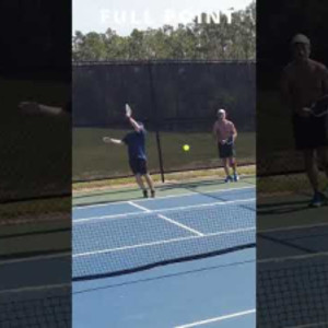 Insane shot off overhead #pickleball #insane #lucky #paddlesport #baseba...