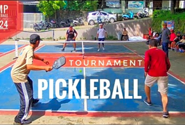 TURNAMEN PICKLEBALL BANDUNG 2024 - Syafiq/DedenK vs Rudini/Rizqy - Pickleball Indonesia