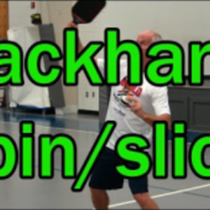 Backhand spin shots