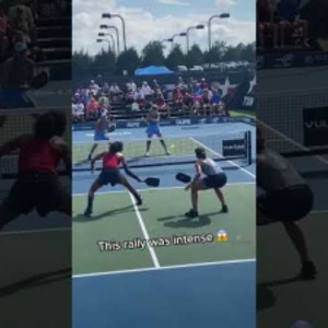 One of the best #pickleball rallies youll ever see #shorts #rally #sport...