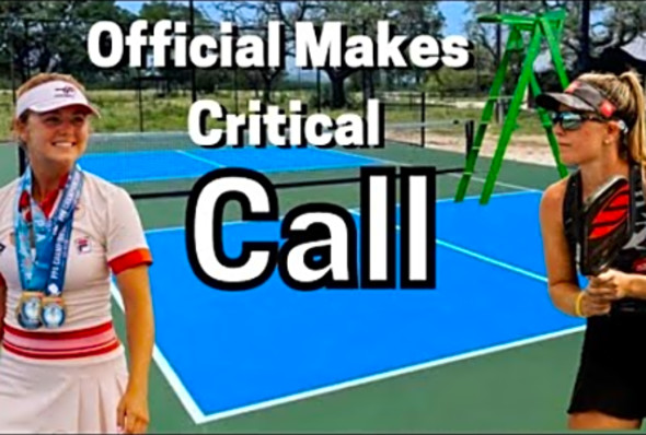 Pickleball Official makes GAME altering decision, a breakdown