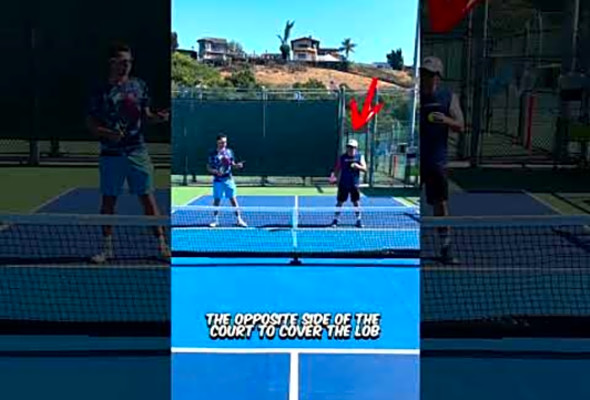 WHO COVERS LOBS IN PICKLEBALL? #pickleball #pickleballtips #enhancepickleball