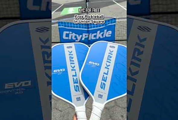 Free Pickleball in Union Square, NYC #pickleball #nyc #shorts