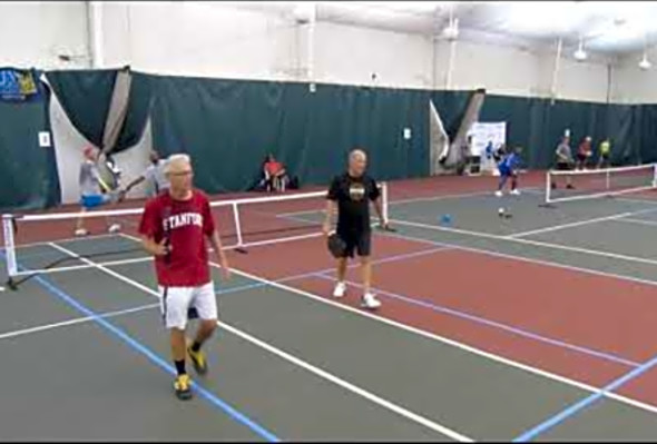 Wolfe Sports Pickleball 4.0 MD R2 Jay Stringer/Samuel Harned v Rod Petersen/Sam Razu (part)