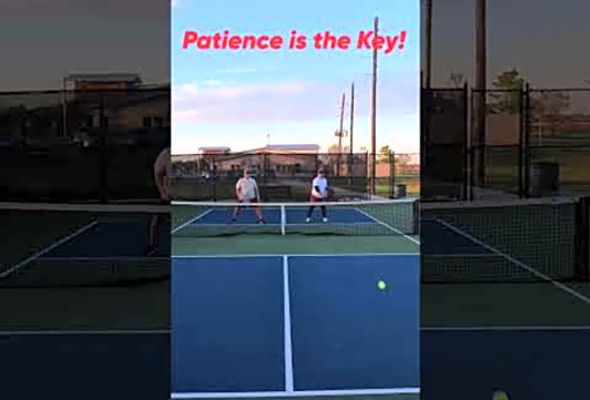 Patience is the !#pickleball #pickleballhighlights #shorts #highlights #thepickleballrunner