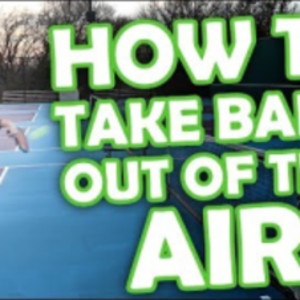 How to take pickleballs out of the air (dink volleys)