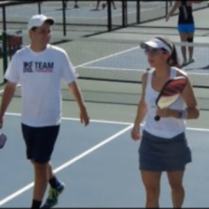 Nationals Pickleball-19 5.0MX 1/8 Daniel Moore/Tonja Major v Sarah Yates...