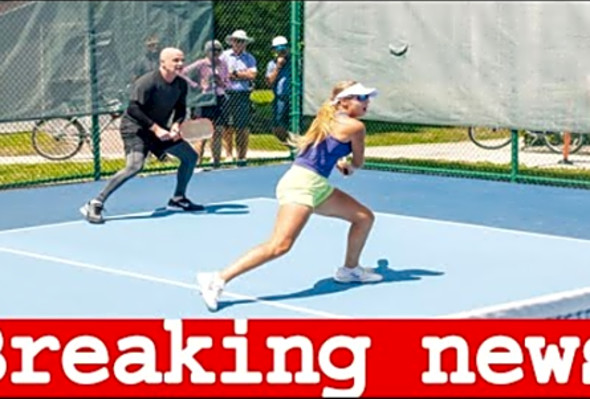 Andre Agassi to Compete in First Pro Pickleball Tournament with No 1 Player Anna Leigh Waters