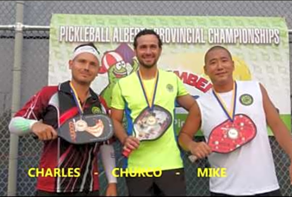 PICKLEBALL SINGLES GOLD MEDAL 4.5 AB. PROV. CHAMPIONSHIPS 2017 MIKE YEE vs CHURCO QUINTERO