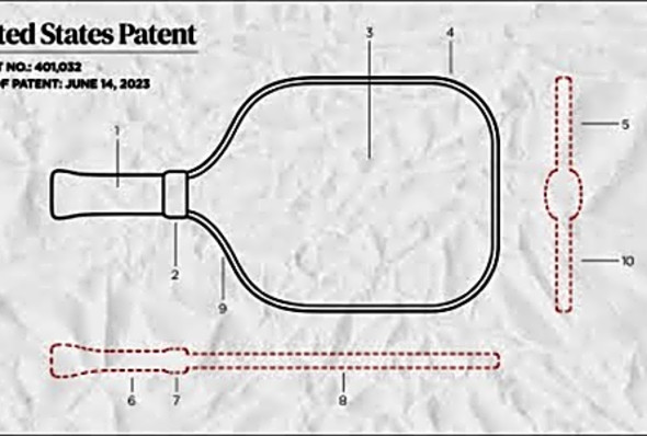 How do paddle patents work in Pickleball?
