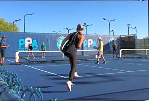 Garriotte-Rokicsak vs Zbinden-DeJager-hale -PPA Championships Las Vegas-Pro Pickleball Mixed Doubles