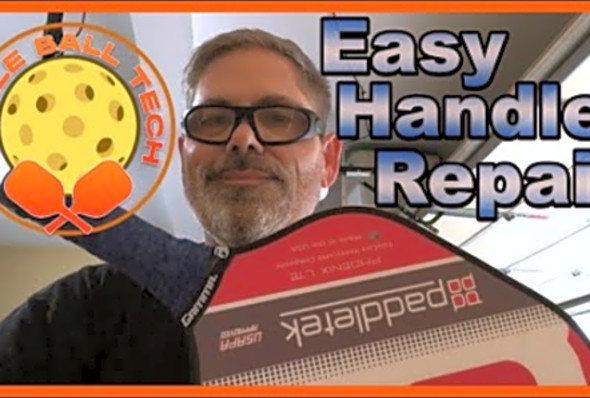 Pickleball Paddle: Cracked Handle Repair
