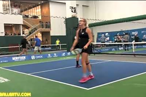 10 Minutes of Mixed Doubles Pickleball Gameplay at PPA Indoor National Championship Lakeville