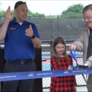 Rothermel Family Pickleball Courts ribbon-cutting at Frontier Sports Com...