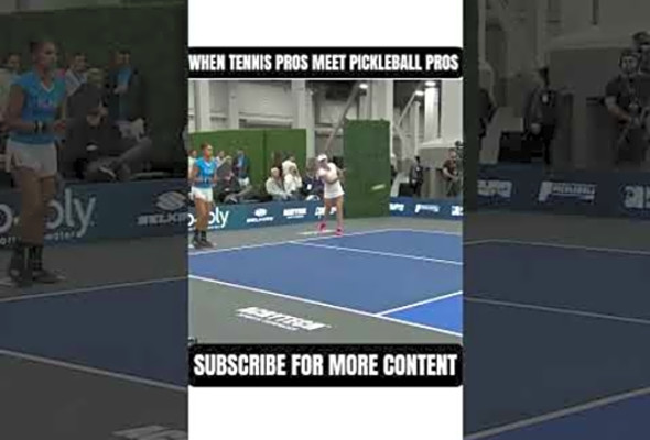 Tennis Pros vs Pickleball Pros #shorts #tennis #pickleball