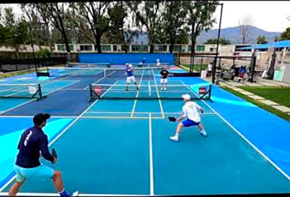 Bad Pickleball MLP Practice Rally Scoring Jeff Warnick Derek Shearer Scott Doerner Scott Crandall