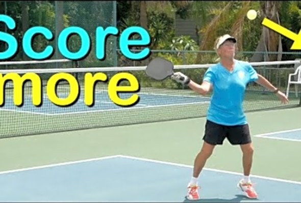 Attack the Short Ball with this Shot - Pickleball Shots with Deb Harrison - VIPickleball