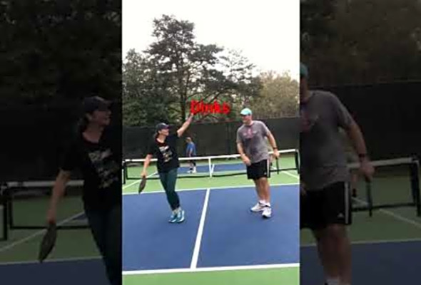 Married pickleball- dink rally!