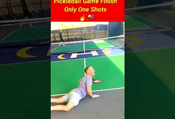 Pickleball Game Finish - Match Ends in One Shot ! #pickleball #ytshorts #shorts