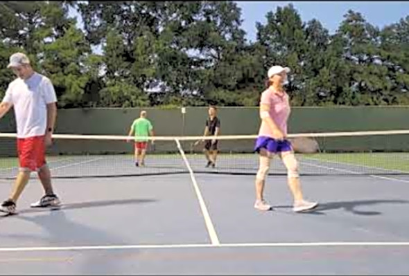 Lily / Glenn vs Barry / Rich Pickleball match play August 2nd