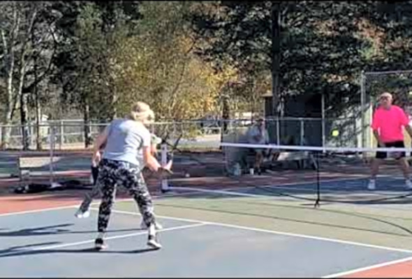 Amy, Donna, Denise &amp; Jim Play Pickleball
