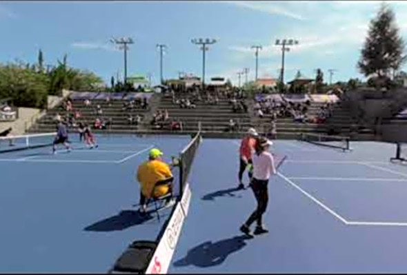 VR180 Simone Jardim-Lucy Kovalova vs Sarah Ansboury-Regina Franco- Georgia Open 2020 Women&#039;s Doubles