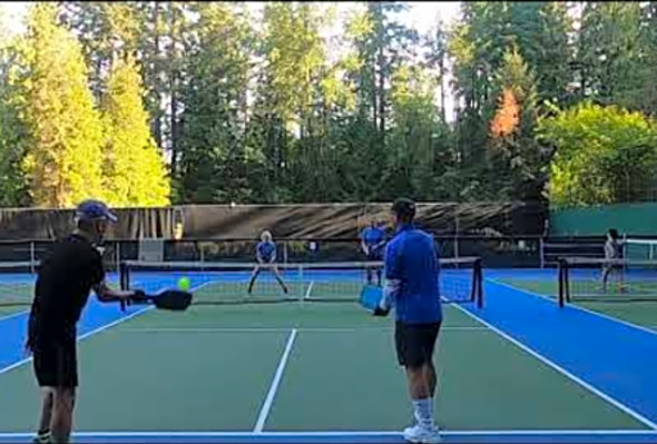 GH010283 Pickleball play at Murdo Frazer park in North Vancouver