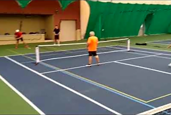 LTF Pickleball - Joe&#039;s topspin backhand volley