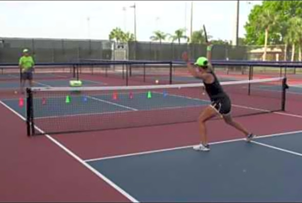 Pickleball Tutor Tips: Where to Aim the Swinging Volley