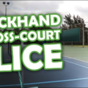 How to do the cross-court backhand slice dink (super fun shot!)