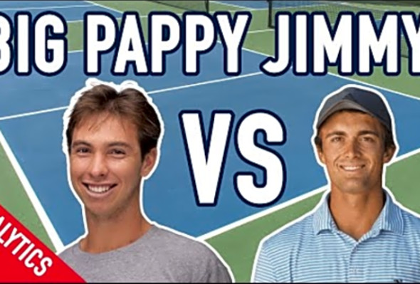 &quot;Big Pappy Jimmy&quot; vs &quot;J-Dubs&quot; - James Ignatowich VS JW Johnson at Vulcan Indoor Pickleball