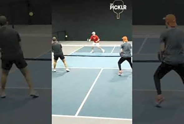 Little Backhand Flick to the Pocket #pickleball #pickleballhighlights #pickleballshorts
