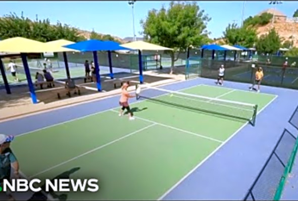 Andre Agassi joins pickleball craze with teen champ Anna Leigh Waters