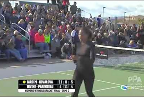 The Overpowering Jessie Irvine Backhand Pickleball Highlight - Red Rock Open Women&#039;s Doubles.