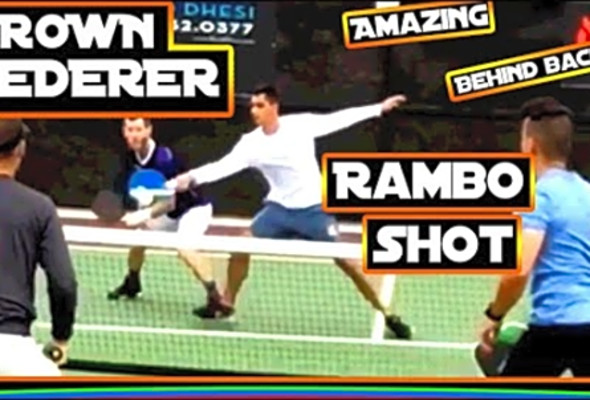 JD DECOSTA Presents: The BROWN FEDERER of Pickleball makes unbelievable shot against 5.0 team