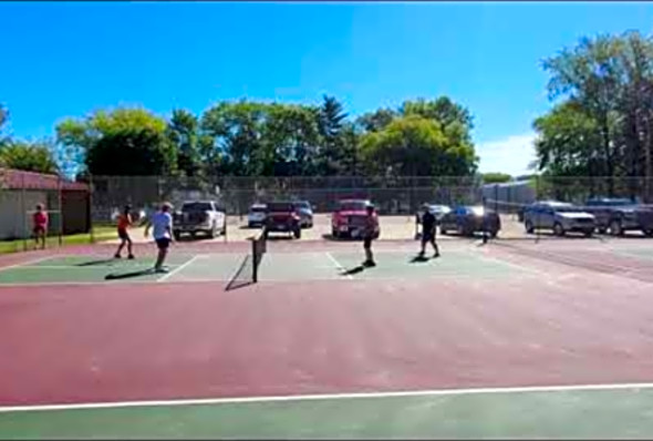 Pickleball at Rice Park on September 4, 2020