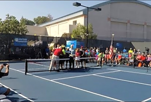 LLU Drayson Center Pickleball Courts Grand Opening 10/1/17
