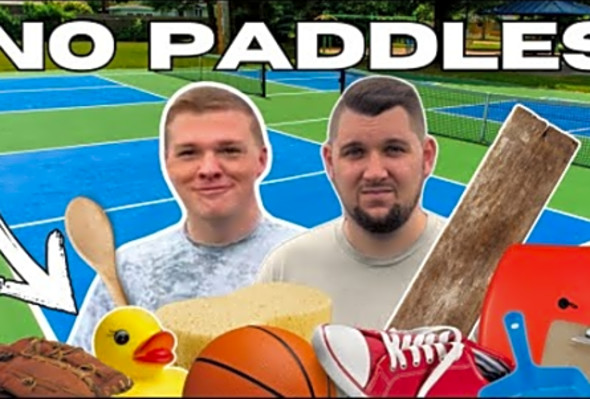 Playing Pickleball With UNUSUAL ITEMS