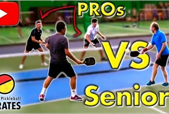 What Senior Pro vs Pro Pickleball Men&#039;s Doubles Looks Like