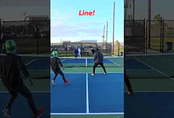 Line! #thepickleballrunner #pickleball #highlights #pickleballhighlights #shorts