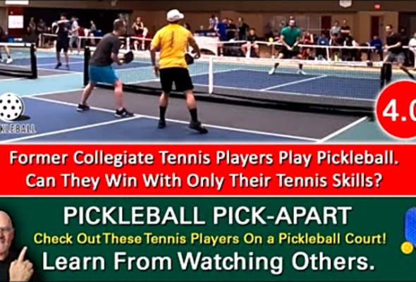 Pickleball! Ex Collegiate Tennis Players Battle 4.0 Pickleball Players! Who Wins? Watch &amp; Find Out!