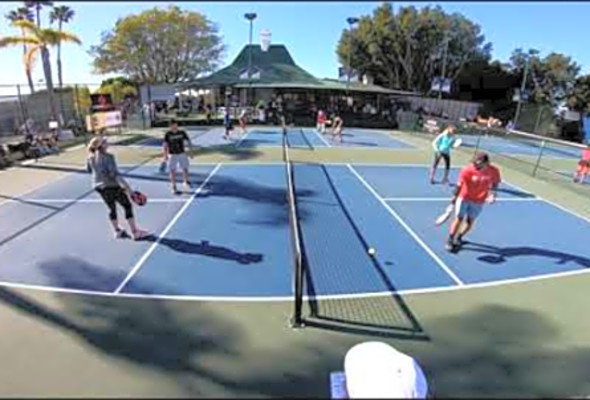 2020 Newport Winter Open Mixed Doubles Sr. Pro Kris Anderson Paul Olin Kevin Booth Shelly Booth