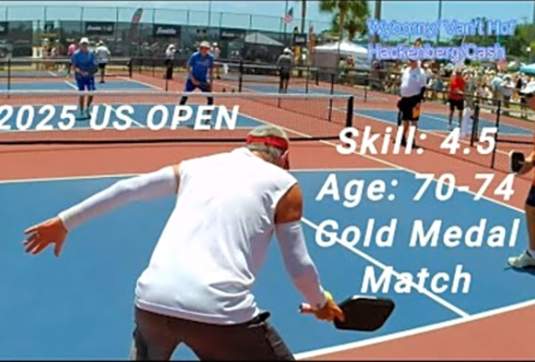 Men&#039;s Skill: 4.5 Age: 70-74 Gold Medal Pickleball Match - US OPEN 2025