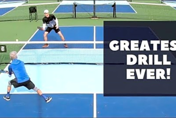 The Greatest PICKLEBALL Drill You Can Do With Two People!