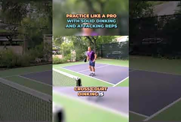 Pro-Level Practice: Elevate Your Game with Dinking and Attacking Reps! #pickleball #athlete