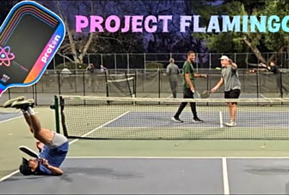 Gameplay Proton Series Three Project Flamingo Paddle - Open Play Pickleball - Wheeler Park