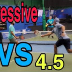 Aggressive 5.0 vs 4.5 Pickleball Men&#039;s Doubles Local Tournament